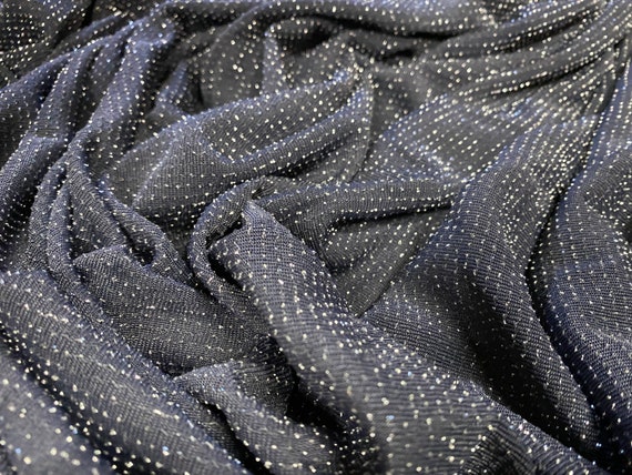 Metallic Lurex Slinky Stretch Jersey Fabric, per Metre Grey -  Canada