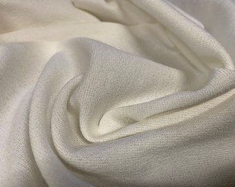 White Polyester Scuba Crepe Double Knit Clothing Fabric - Etsy