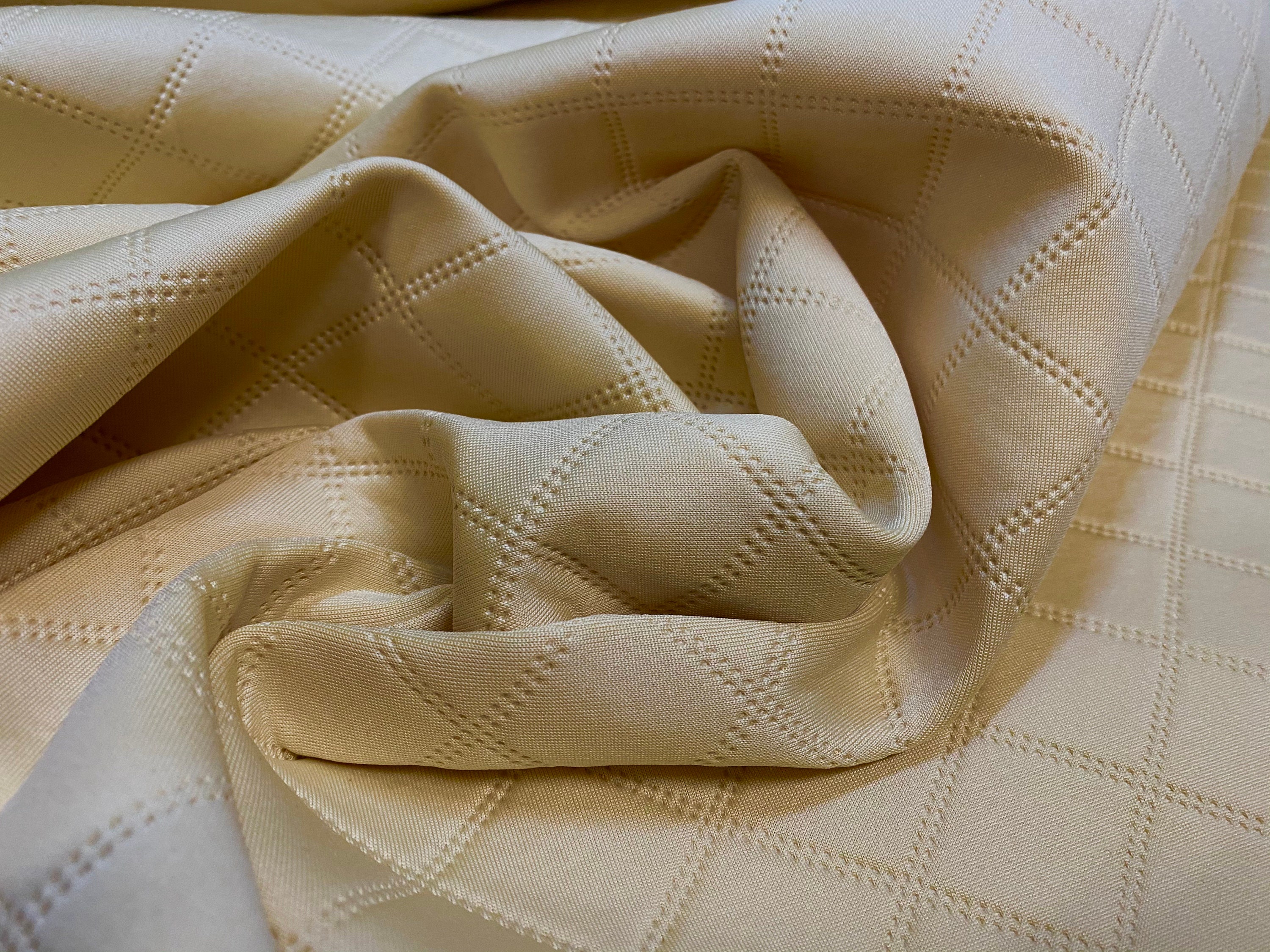 Mock Quilted Heavyweight Scuba Jersey Fabric per Metre Etsy UK