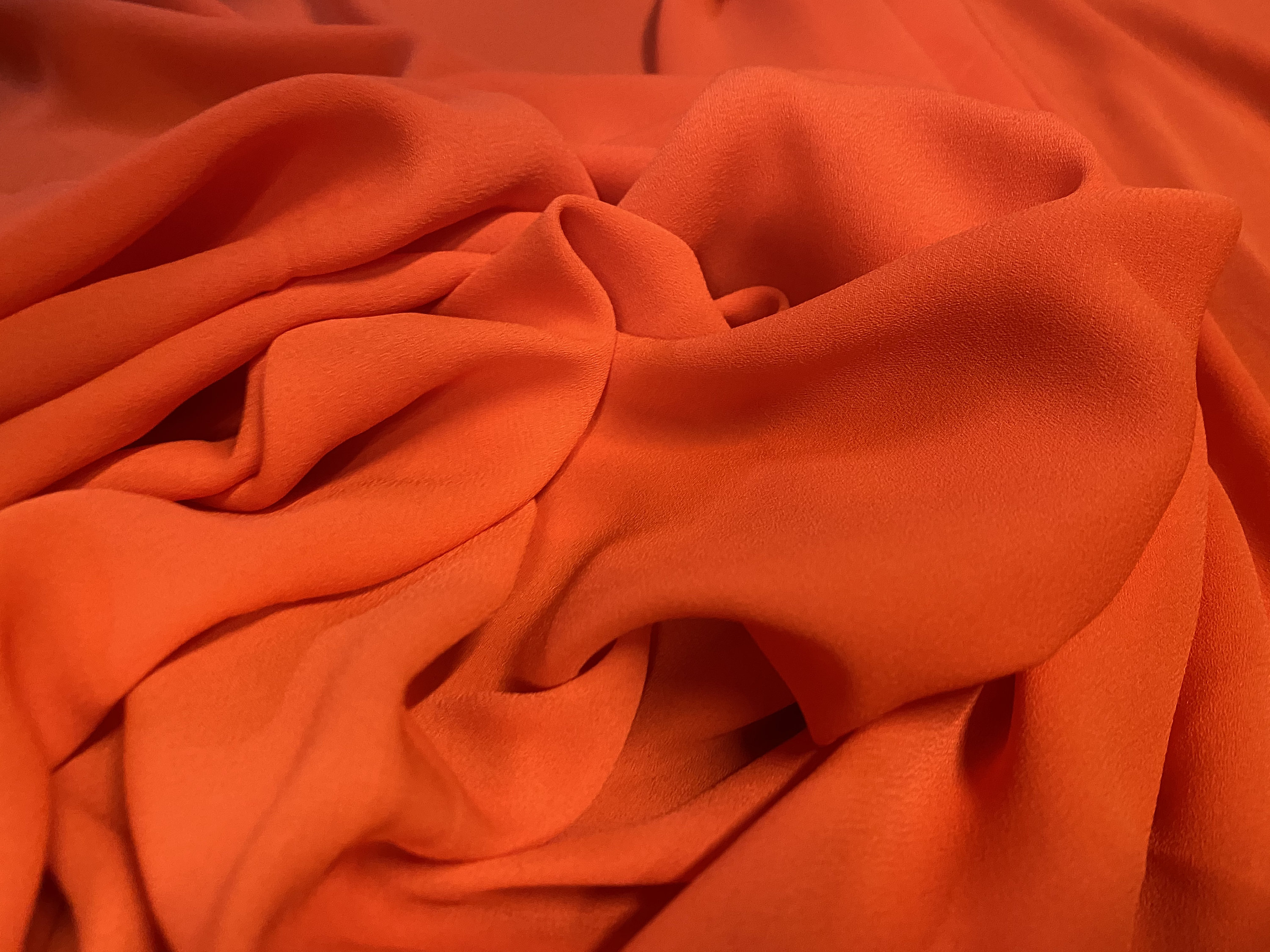 Woven dress fabric 60 inches wide orange Etsy