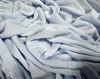 Slinky Stretch spandex jersey fabric, per metre - plain - pale blue