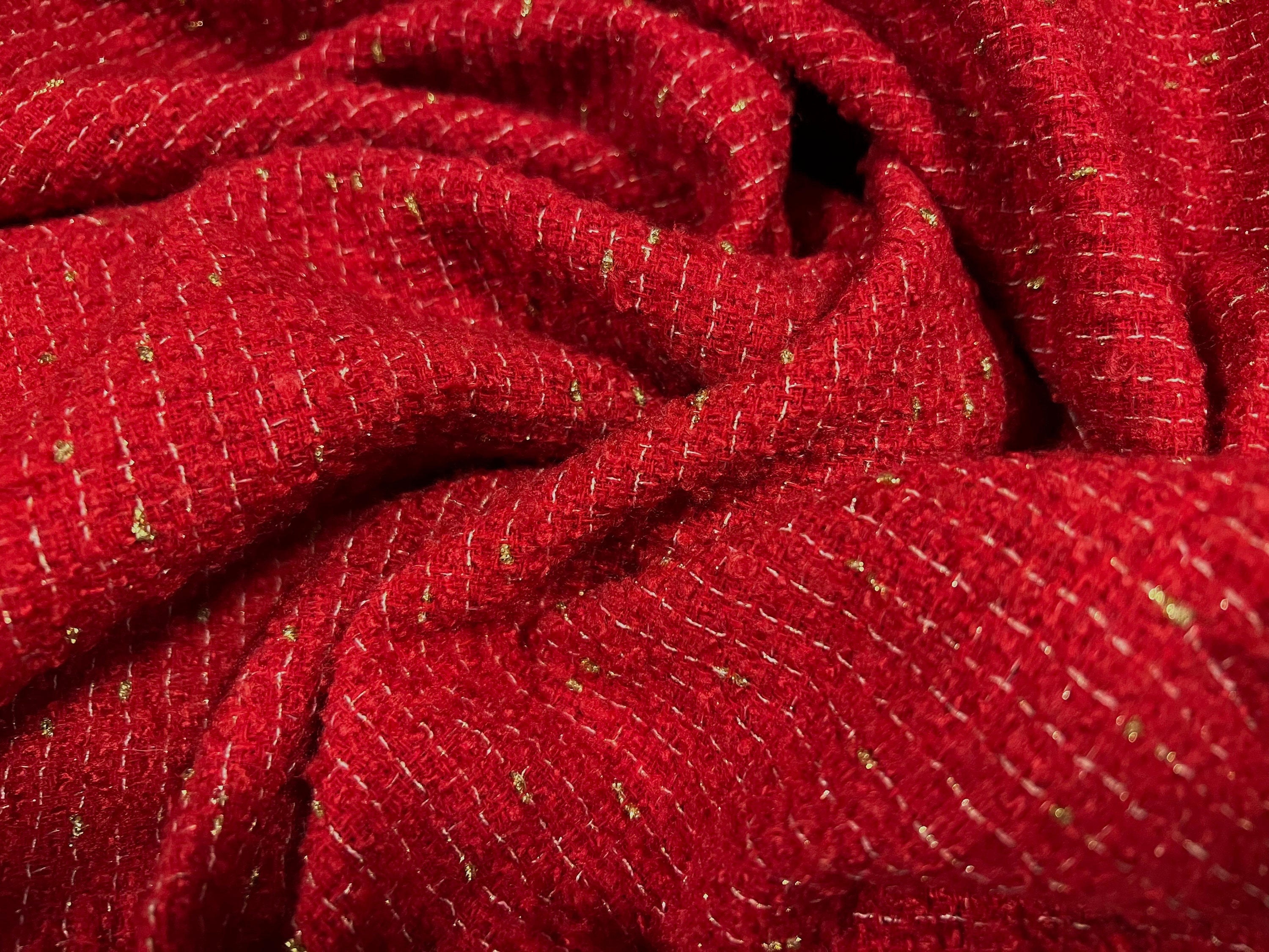 Red tweed best sale fabric