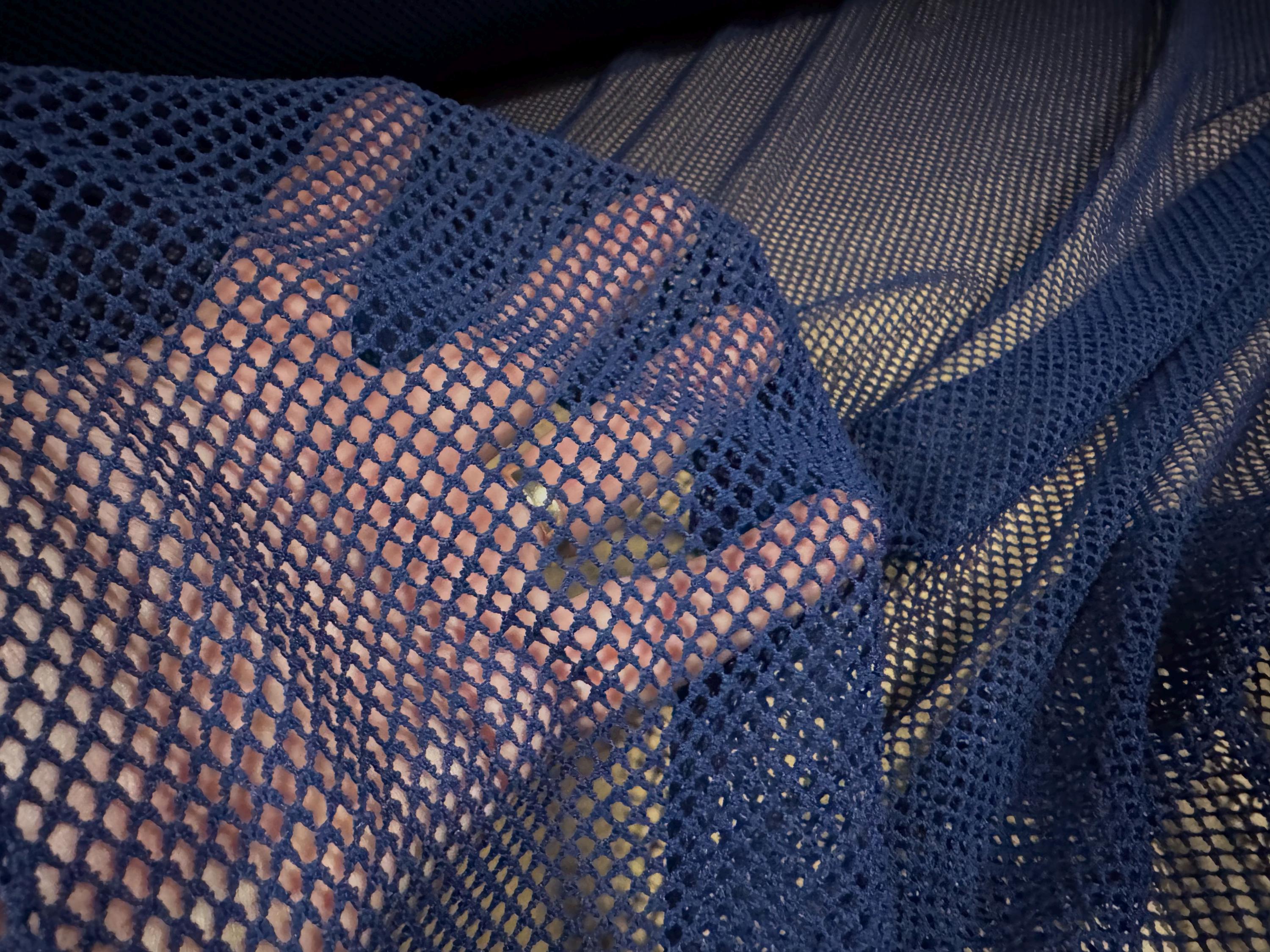 Net Shirts Fishnet Mesh Net Jersey Fabric, per Metre - Plain - Navy Blue - Etsy