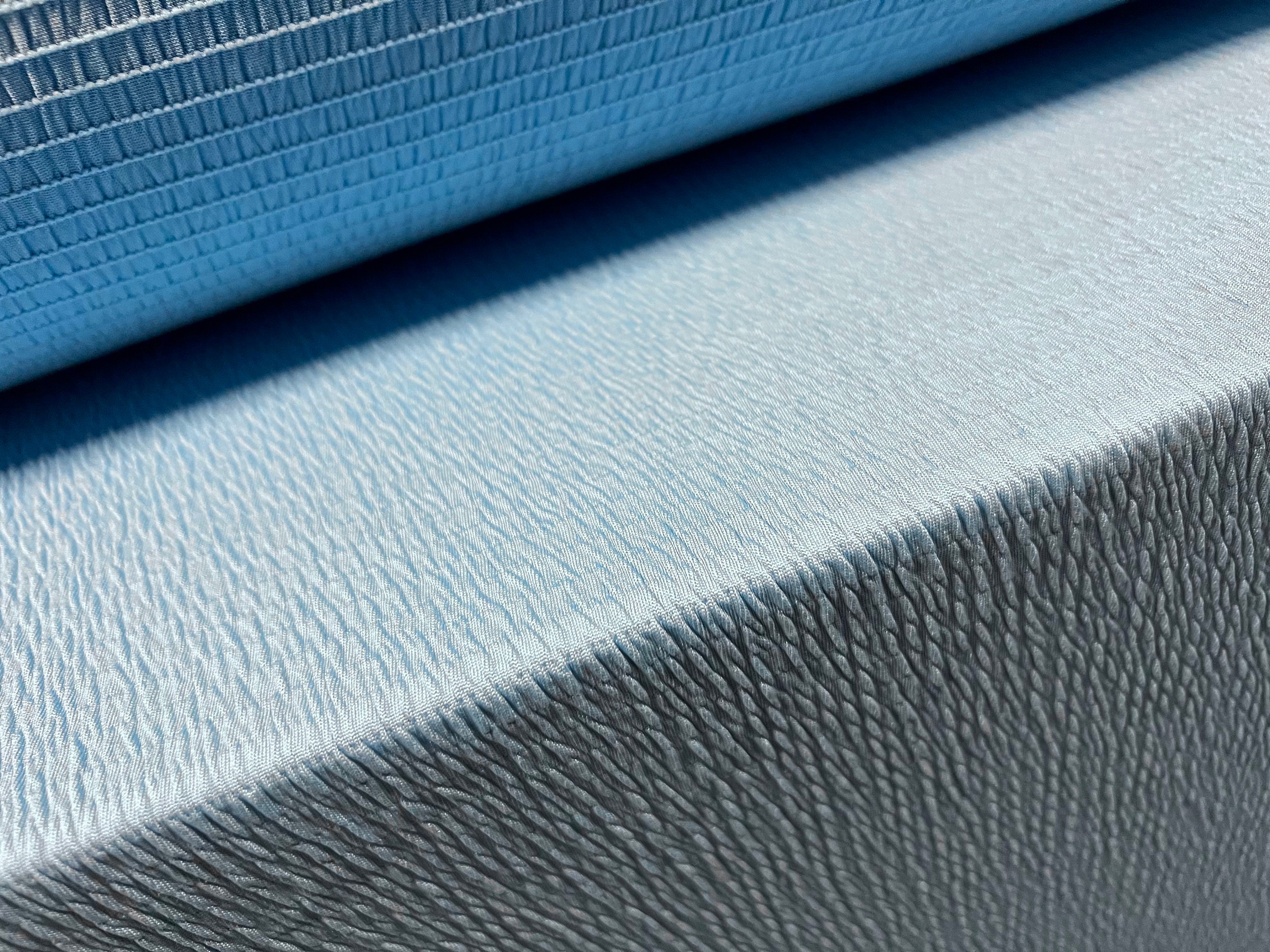 Sheared Bodycon Spandex Stretch Jersey Fabric, per Metre - Plain - Sky ...