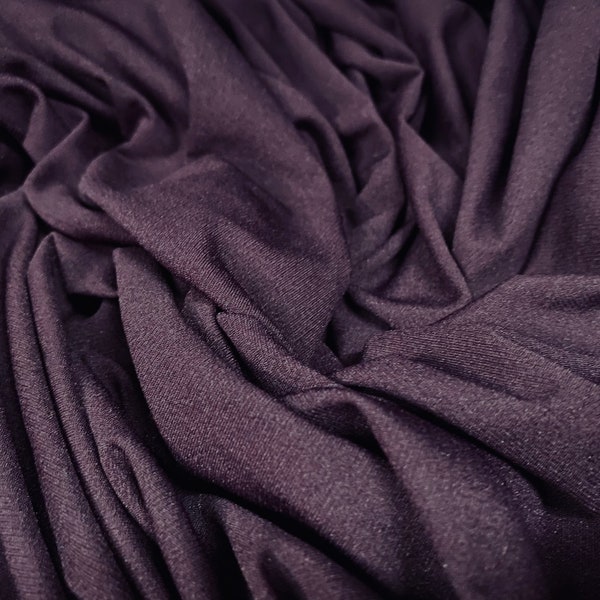 Eggplant Spun Silk Fabric main image 1