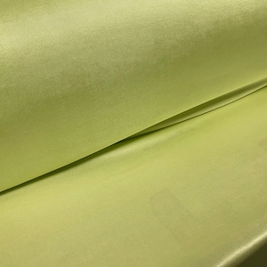 Double jersey satin stretch spandex fabric, per metre - light green