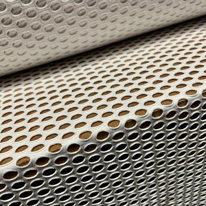 Jumbo Fishnet mesh stretch spandex jersey fabric, per metre - Plain - white