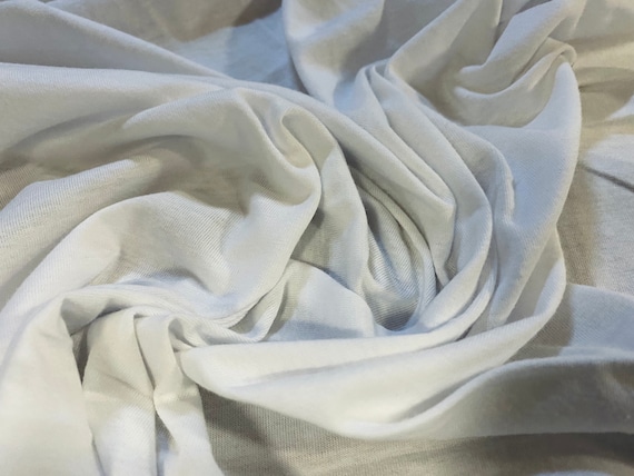 Cotton Single Jersey T Shirt Fabric per Metre White Etsy Canada