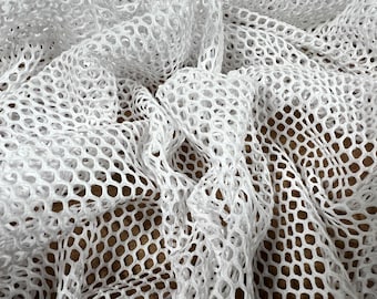  4mm Polyester Hex Mesh - White Fabric - by The Yard : Arts,  Crafts & Sewing