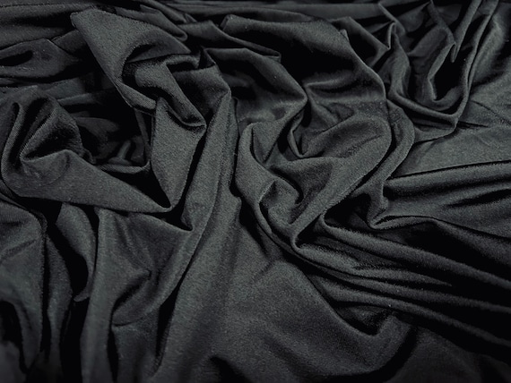 Soft Touch Spandex Stretch Jersey Dress Fabric, per Metre - Plain - Black - Etsy Soft Touch Spandex Stretch Jersey Dress Fabric, per Metre - Plain - Black - Etsy