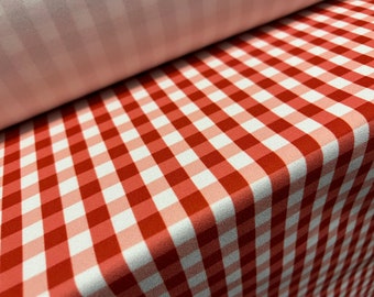 gingham jersey fabric