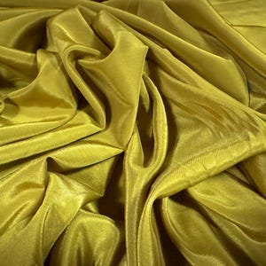 Crepe de chine dress fabric, per metre - plain - chartreuse