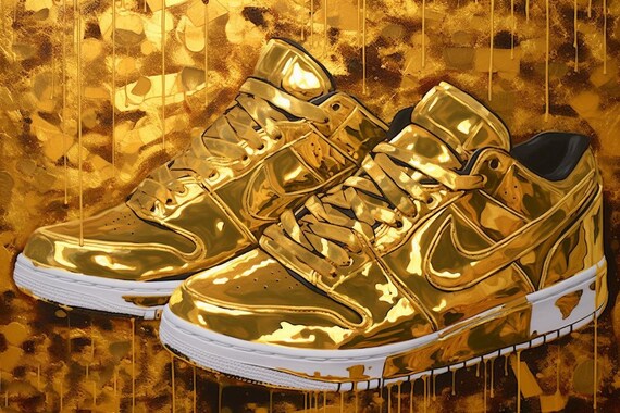 Gold ovo jordans discount