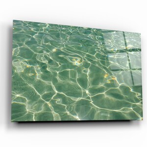 Wasser Kontrast - Wandkunst Glasdruck
