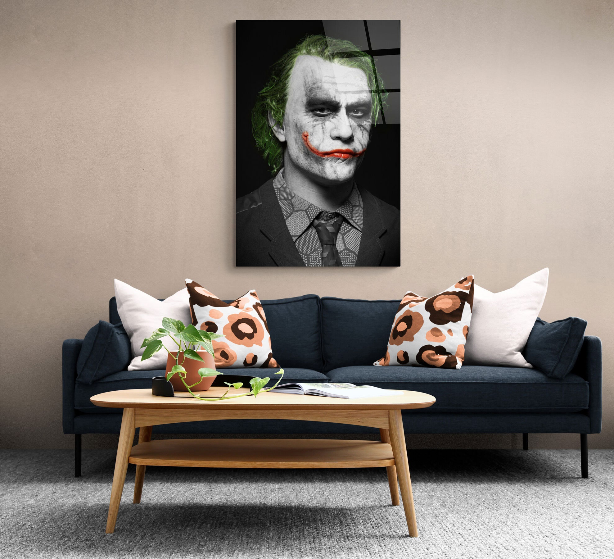 The Joker Wall Art Glass Printingmodern Home Decor Ideastempered