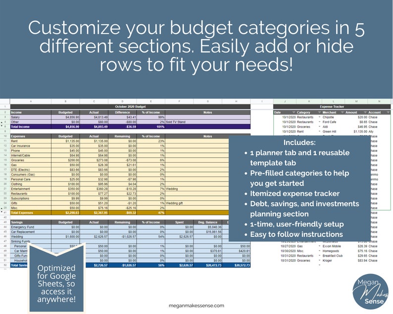 Monthly Budget Template Excel Budget Template Dave Ramsey Etsy Monthly Budget Template Excel Budget Template Dave Ramsey Etsy