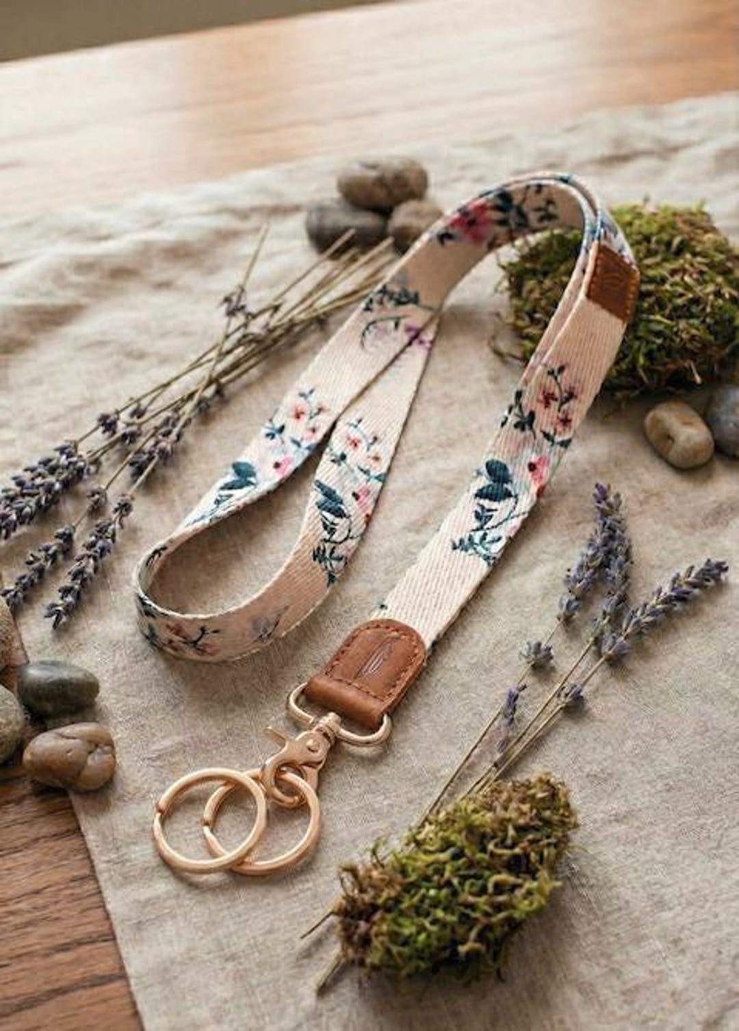 Floral Rainbow Lanyard For Teachers – Neck Strap For ID Badge, Keys, Phone – Australia 3 thumbnail image