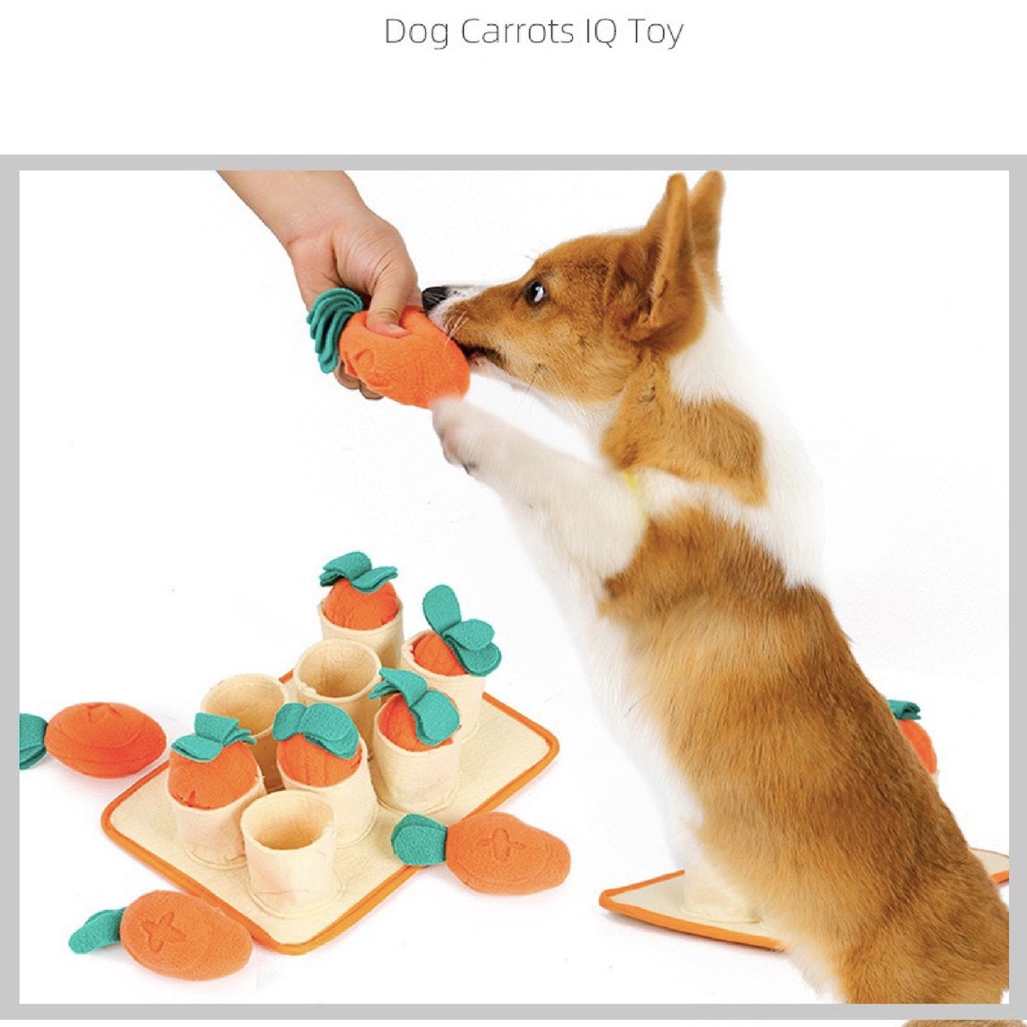 Dog Carrots IQ Toys Interactive Dog ToyDog Puzzle Etsy