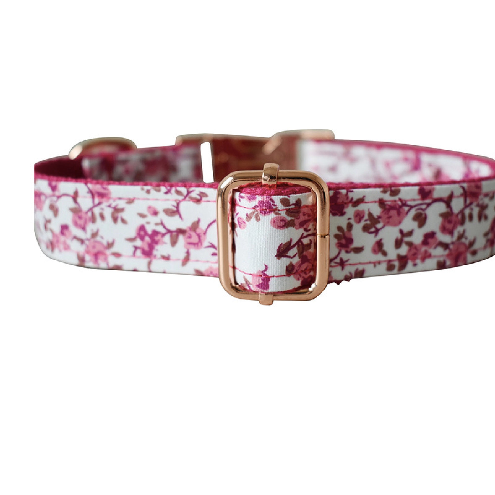 Name Personalized Dog Collars And Leashes Set In Hot Pink Etsy