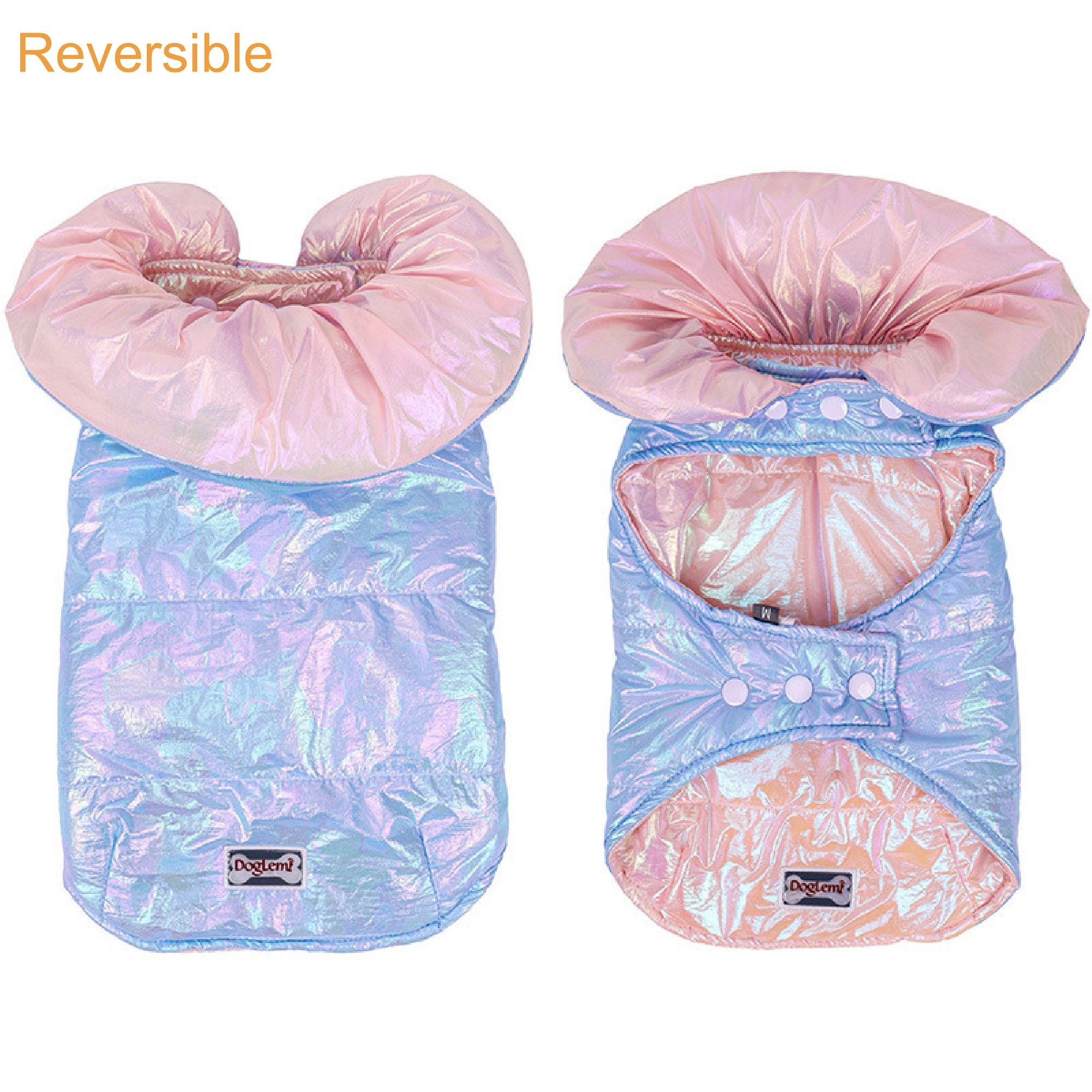 Reversible Hund Katze Mantel Doggie Welpen Daunenjacke Hund Etsy