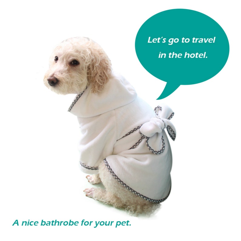 Personalized Dog Bathrobe Absorbent 100 Microfiber Dog Etsy