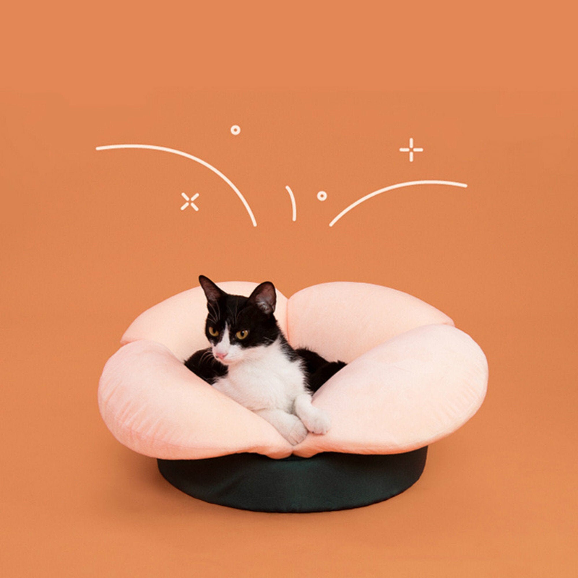 Cat Bed Flower Shape Pet Bed Luxury Cat Kennel Etsy