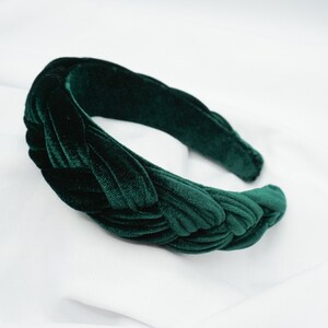 Handmade Fall Winter Emerald Green Velvet Chunky Celtic Knot - Etsy