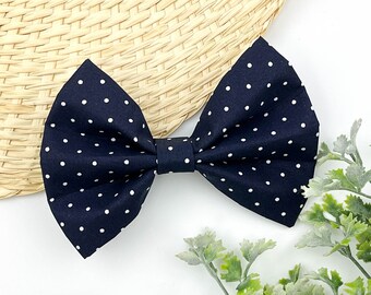 Navy Wedding Dog Bow Tie Navy Blue Spring Bow Tie for Dogs Cat Bow Tie Cat Bowtie Spring Bow Tie Dog Lover Gift Dog Accessories Dog Gift