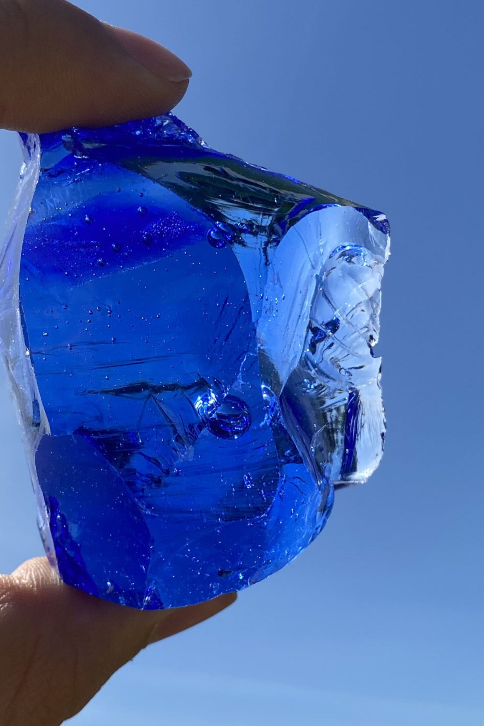 Andara Crystal Glass Midnight Blue Monatomic Andara With Etsy