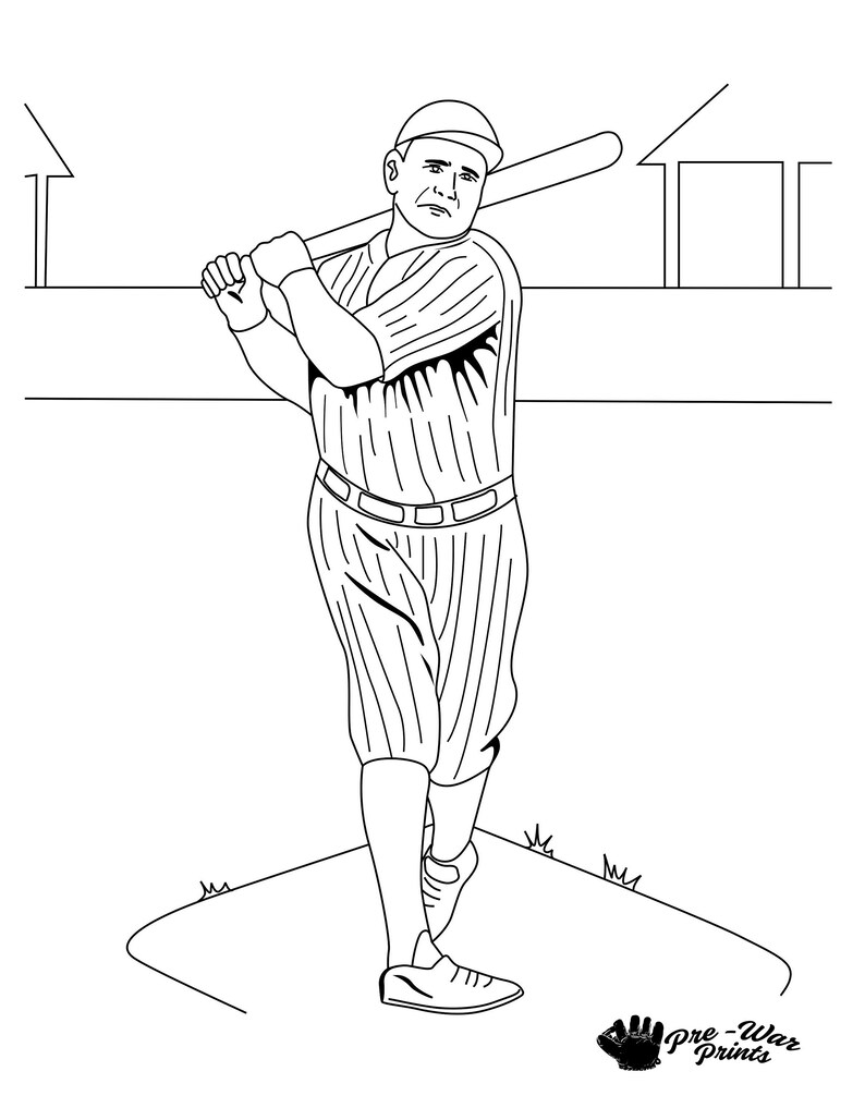 1933-goudey-babe-ruth-coloring-page-etsy