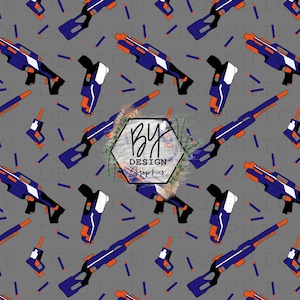 Toy Guns Seamless | Gun Seamless | Toy Seamless | Boy Seamless | Hand Drawn | Digital File