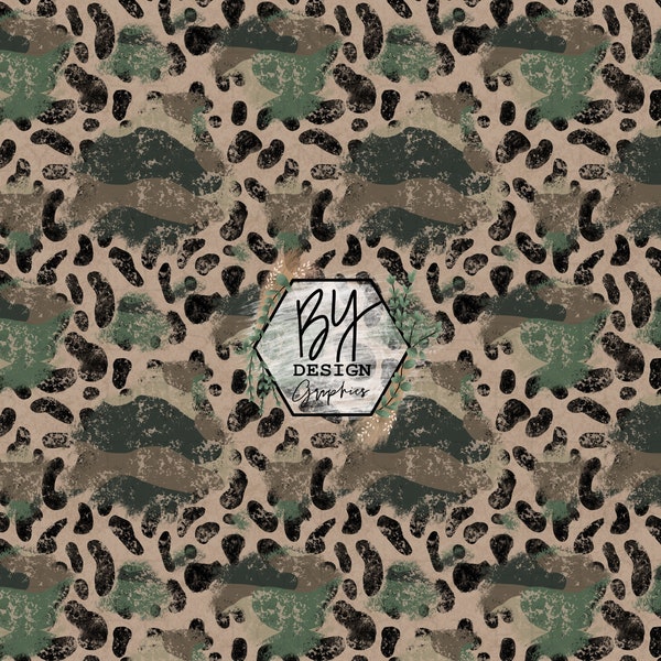 Camo Leopard Digital - Etsy
