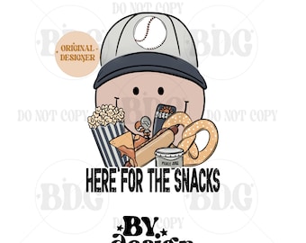 Here For The Snacks PNG | Baseball Brother Png | Baseball Snacks PNG | Little Brother PNG | Baseball Pocket Logo Png | Boy Baseball Png