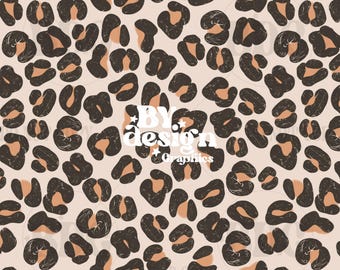 Distressed Leopard Print Seamless | Leopard Seamless | Cheetah Seamless | Brown Leopard Seamless | Original Leopard Print