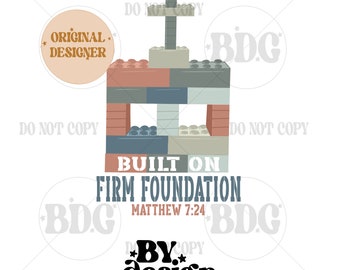 Built On Firm Foundation PNG | Boy Christian png | Christian Boy PNG | Kid Christian Png | Christian Png | Bible Verse PNG
