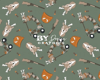 Boys Hunting Seamless | Kids Hunting Seamless | Camo Buck Seamless | Big Buck Seamless | Daddys Hunting Buddy Seamless | Kids Deer Seamless