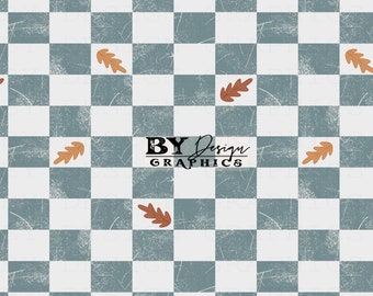 Fall Checker Seamless | Fall Check Seamless | Denim Checkered Seamless | Distressed Checkered Seamless | Boy Fall Seamless