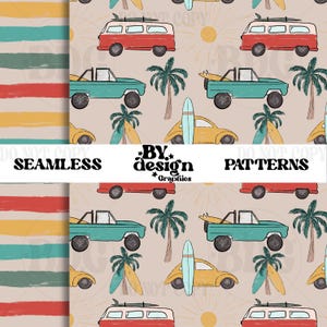 Boy Summer Seamless | Swimsuit Seamless | Summer Vibes Seamless | Beach Vacation Seamless | Gender Neutral Summer Seamless | Digital File