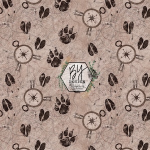 Deer Track Seamless | Bear Track Seamless | Boys Hunting Seamless | Boy Explorer Seamless | Adventure Seamless | Outdoor Sport Seamless