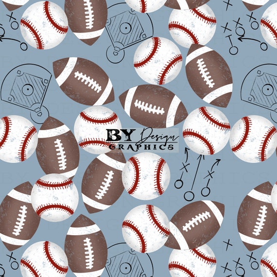 Sports Seamless Football Baseball Seamless Football Seamless Baseball  Seamless Boys Sports Seamless Digital File 