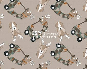 Boys Hunting Seamless | Kids Hunting Seamless | Camo Buck Seamless | Big Buck Seamless | Daddys Hunting Buddy Seamless | Kids Deer Seamless