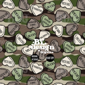 Junge Valentines Nahtlos | Camo Herz Nahtlos | Camo Candy Herz Nahtlos | Camo Candy Nahtlos | Jagd Valentinstag Nahtlos | Jagd auf Junge