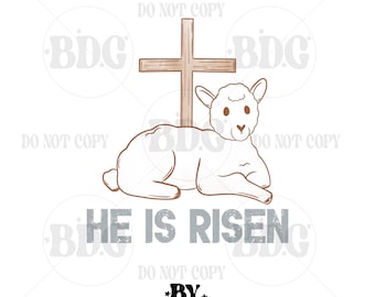 Él ha resucitado PNG / Pascua cristiana PNG / PNG cristiano / PNG cristiano de género neutro / Cordero cristiano Png / Cordero de Dios Png / Cruz Png