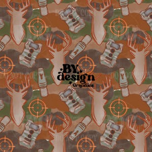 Hunting Camo Seamless | Boy hunting Seamless | Deer Hunting Seamless | Deer Hunter Seamless | Mens Hunting Seamless