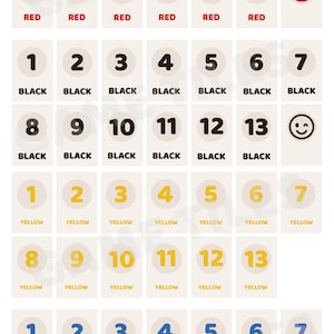 ART NUMÉRIQUE du jeu de numéros de rami rummikub imprimable pour salle de jeux, salle de jeux, soirée jeux, invitation, mariage, vecteur, taille standard et XL