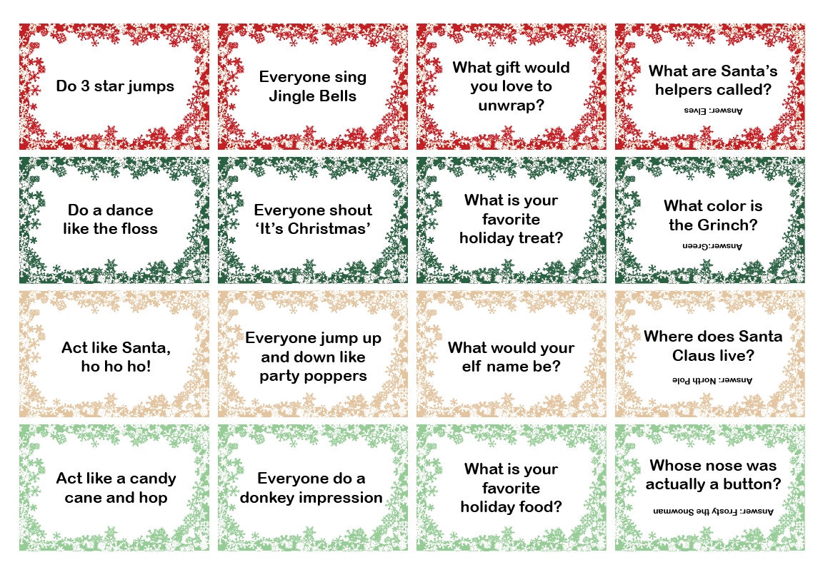 Pass the Parcel Forfeits, Christmas Game for Group, Holiday Party