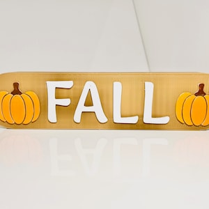 Decoración de otoño impresa en 3D / Letrero de otoño independiente / Decoración de temporada / Decoración de otoño de pie