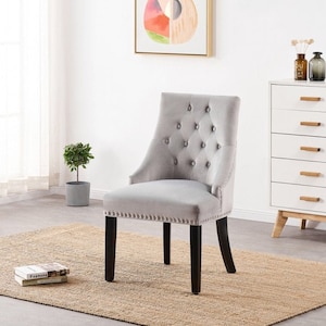 Black velvet chair for dressing table clearance