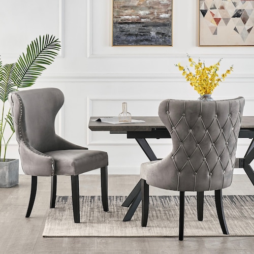 high back upholstered dining room chairs