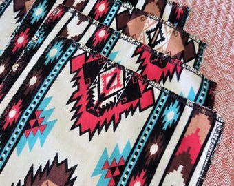 Toallas faciales aztecas hechas a mano: paños reutilizables de algodón para el cuidado de la piel